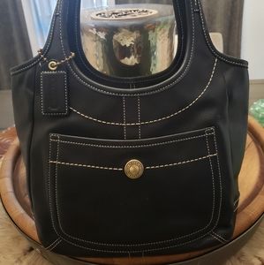 RARE CLASSIC BLACK COACH ERGO BAG- MINT CONDITION!